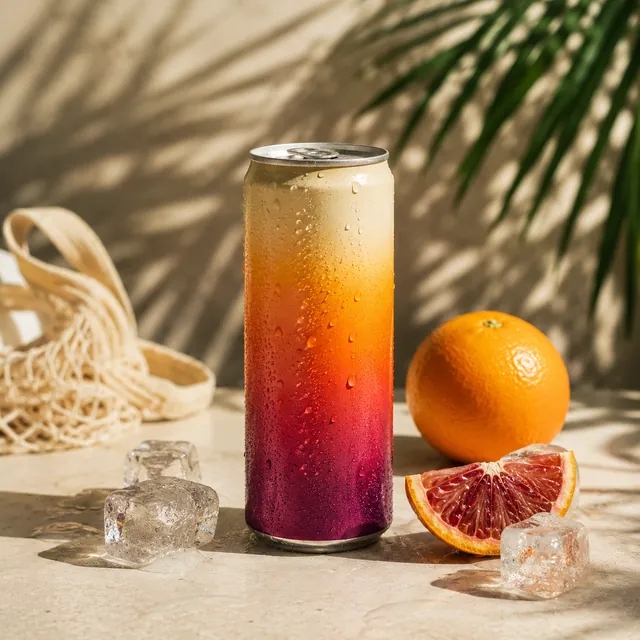 Sparkling drink advertising creative